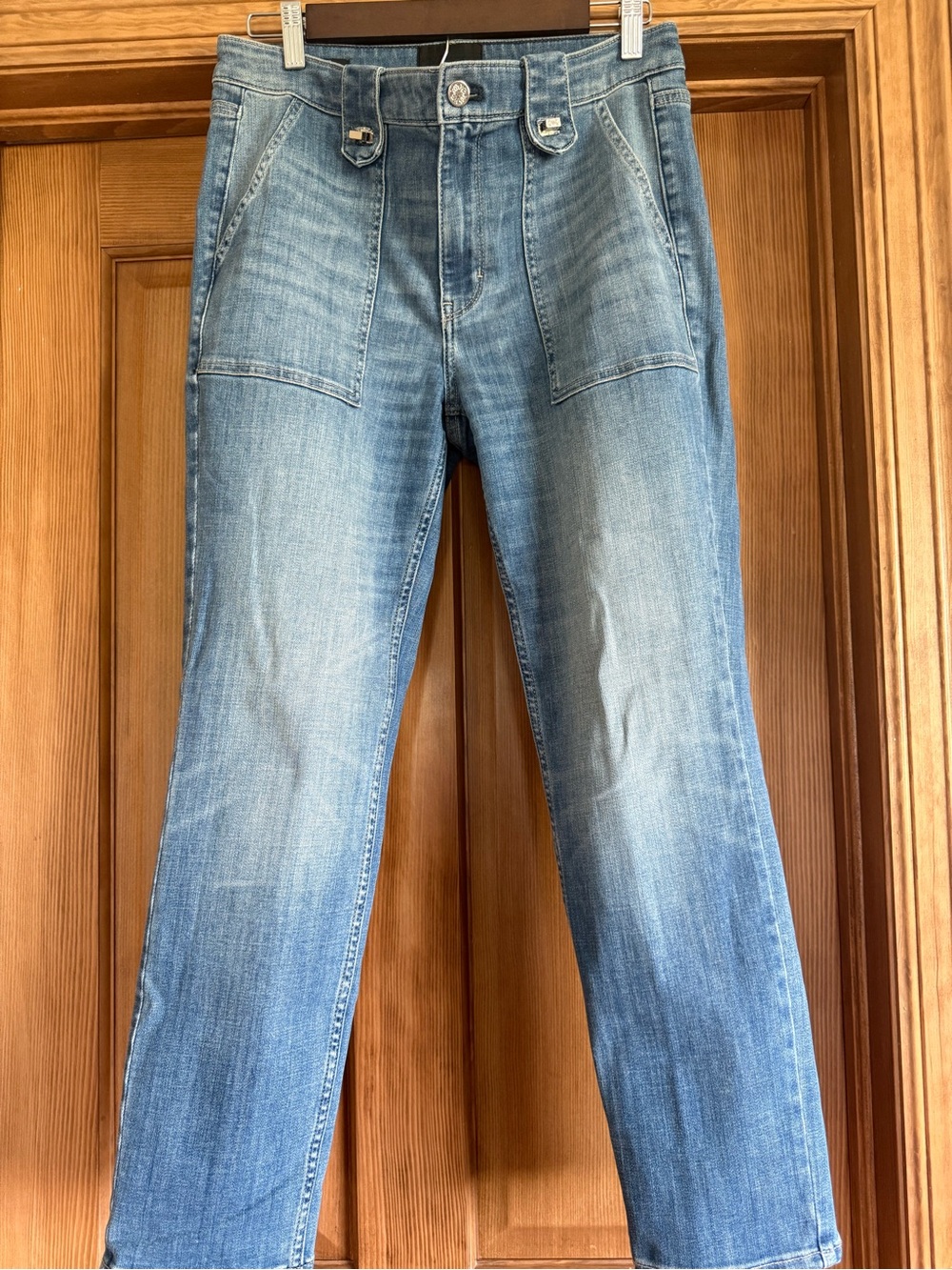White House Black Market Light Blue Straight-Leg Jeans